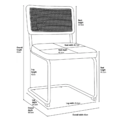 Rory Rattan Back Dining Chair - Set Of 2 - Cream 15 Rory Rattan Back Dining Chair - Set Of 2 - Cream -Cheap Deco Casa Store 13644185 1665021841115740