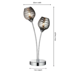 Marple Table Lamp - Chrome & Smoke 12 Marple Table Lamp - Chrome & Smoke -Cheap Deco Casa Store 13645373 1414956789362280
