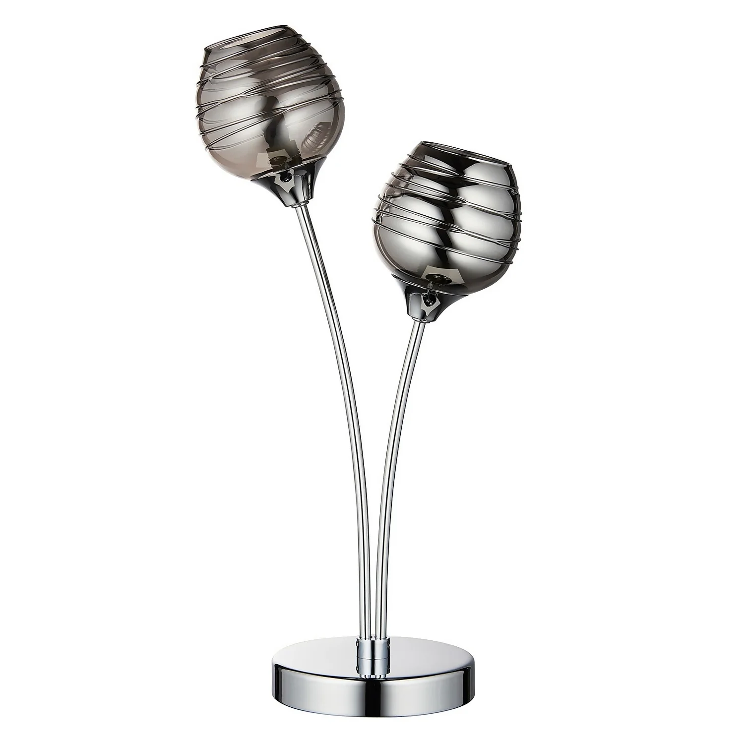 Marple Table Lamp - Chrome & Smoke 3 Marple Table Lamp - Chrome & Smoke - Image 3