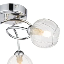 Tatton 3 Light Semi Flush Ceiling Light - Chrome -Cheap Deco Casa Store 13645375 1034942855445145