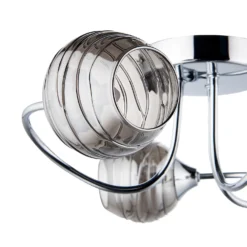 Marple 3 Light Semi Flush Ceiling Light - Chrome & Smoke 10 Marple 3 Light Semi Flush Ceiling Light - Chrome & Smoke -Cheap Deco Casa Store 13645383 2104956789753210