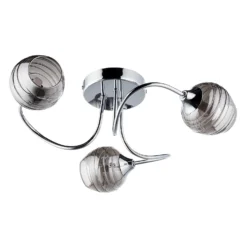 Marple 3 Light Semi Flush Ceiling Light - Chrome & Smoke 8 Marple 3 Light Semi Flush Ceiling Light - Chrome & Smoke -Cheap Deco Casa Store 13645383 5784956789676422
