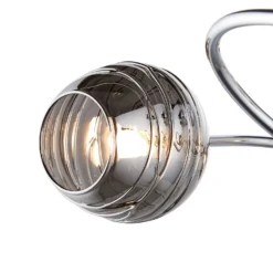 Marple 5 Light Semi Flush Ceiling Light - Chrome & Smoke -Cheap Deco Casa Store 13645384 9064956789727140