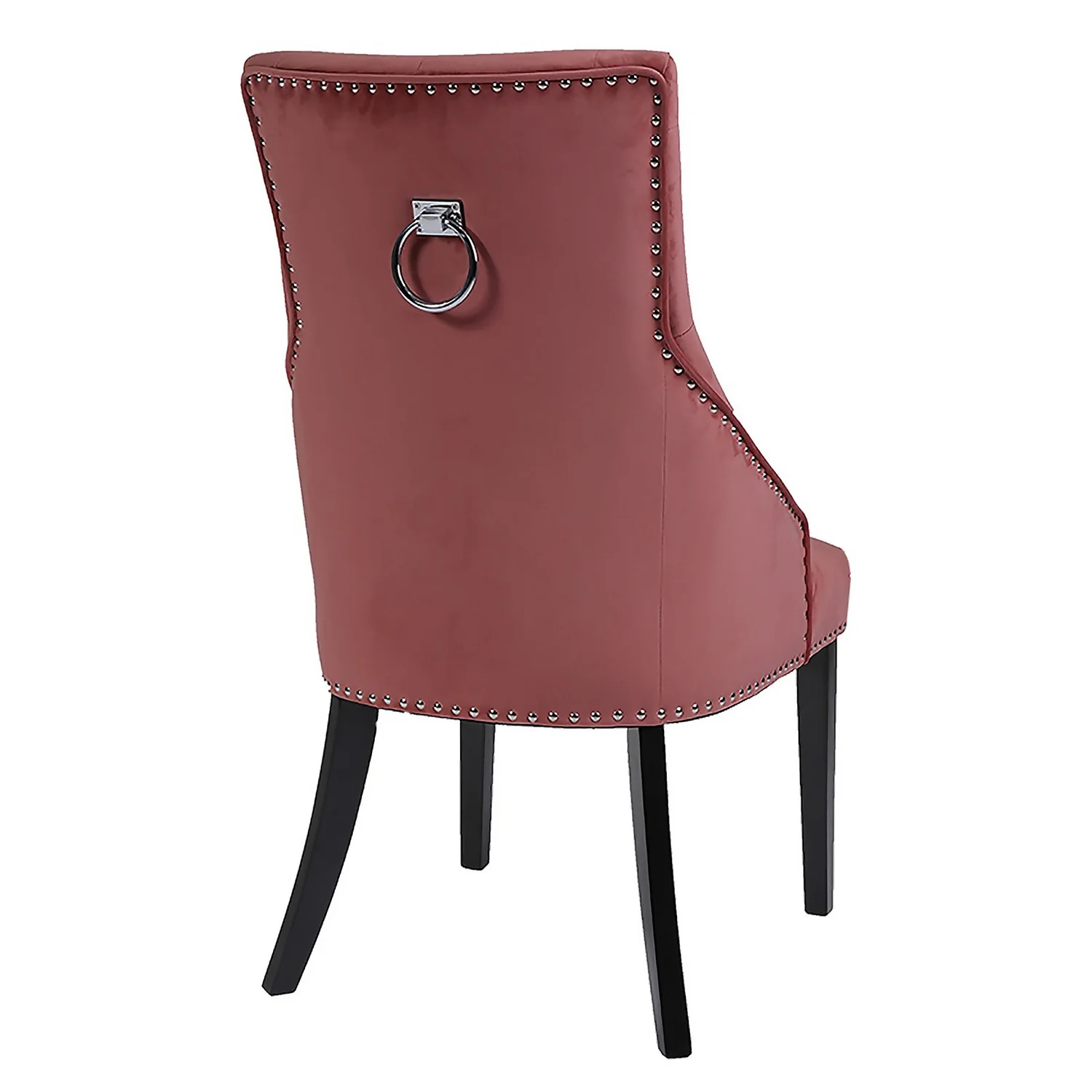 Annabelle Velvet Chairs - Set Of 2 - Rose 5 Annabelle Velvet Chairs - Set Of 2 - Rose - Image 5