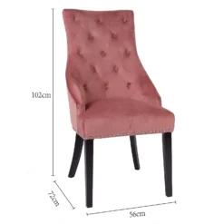 Annabelle Velvet Chairs - Set Of 2 - Rose 15 Annabelle Velvet Chairs - Set Of 2 - Rose -Cheap Deco Casa Store 13667707 1454964355085065