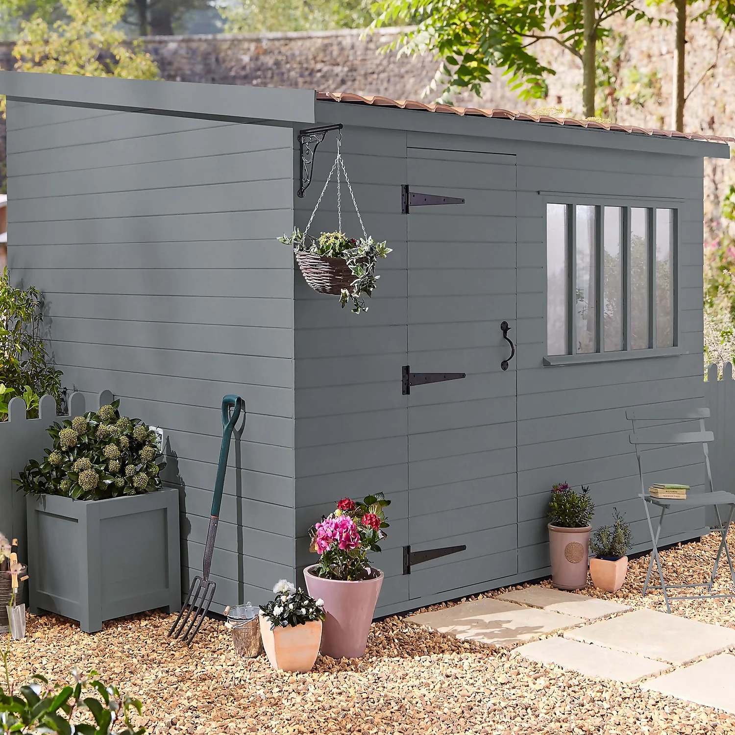 Laura Ashley Eggshell Garden Paint Dark Slate - 2.5L 3 Laura Ashley Eggshell Garden Paint Dark Slate - 2.5L - Image 3