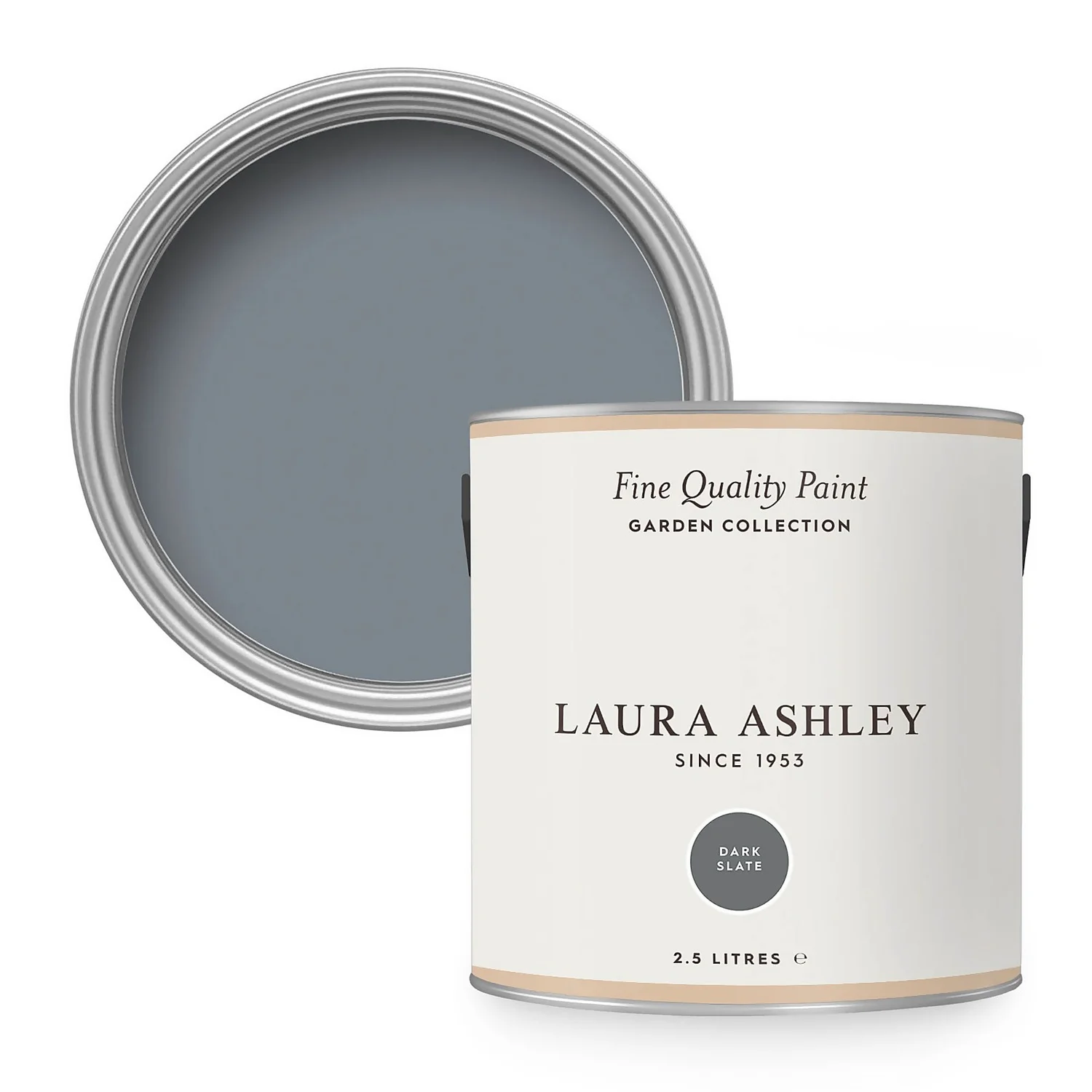 Laura Ashley Eggshell Garden Paint Dark Slate - 2.5L 1 Laura Ashley Eggshell Garden Paint Dark Slate - 2.5L