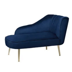 Gigi Velvet Chaise Longue - Midnight