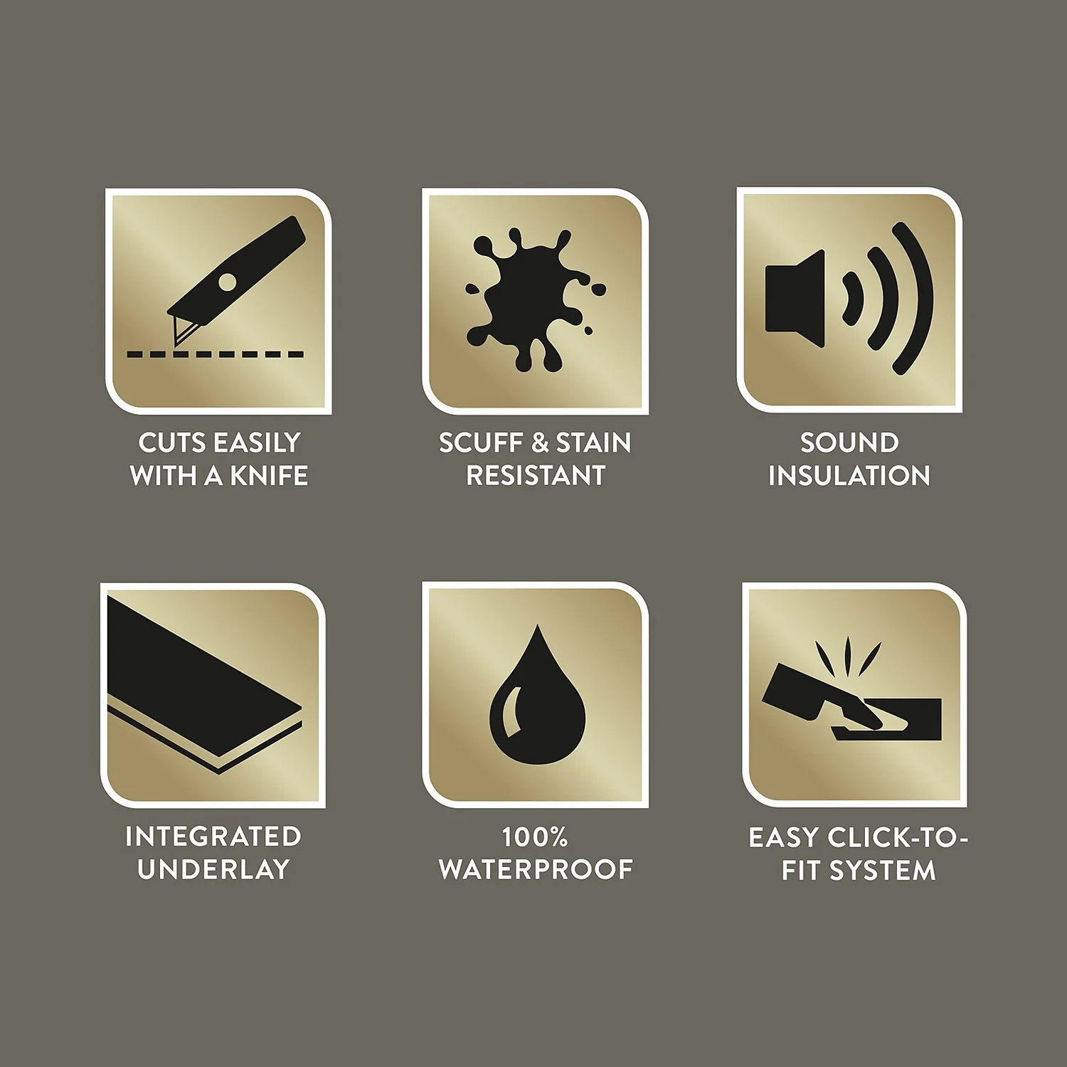 Kraus Rigid Core Herringbone Luxury Vinyl Floor Tile - Brampton Grey 3 Kraus Rigid Core Herringbone Luxury Vinyl Floor Tile - Brampton Grey - Image 3