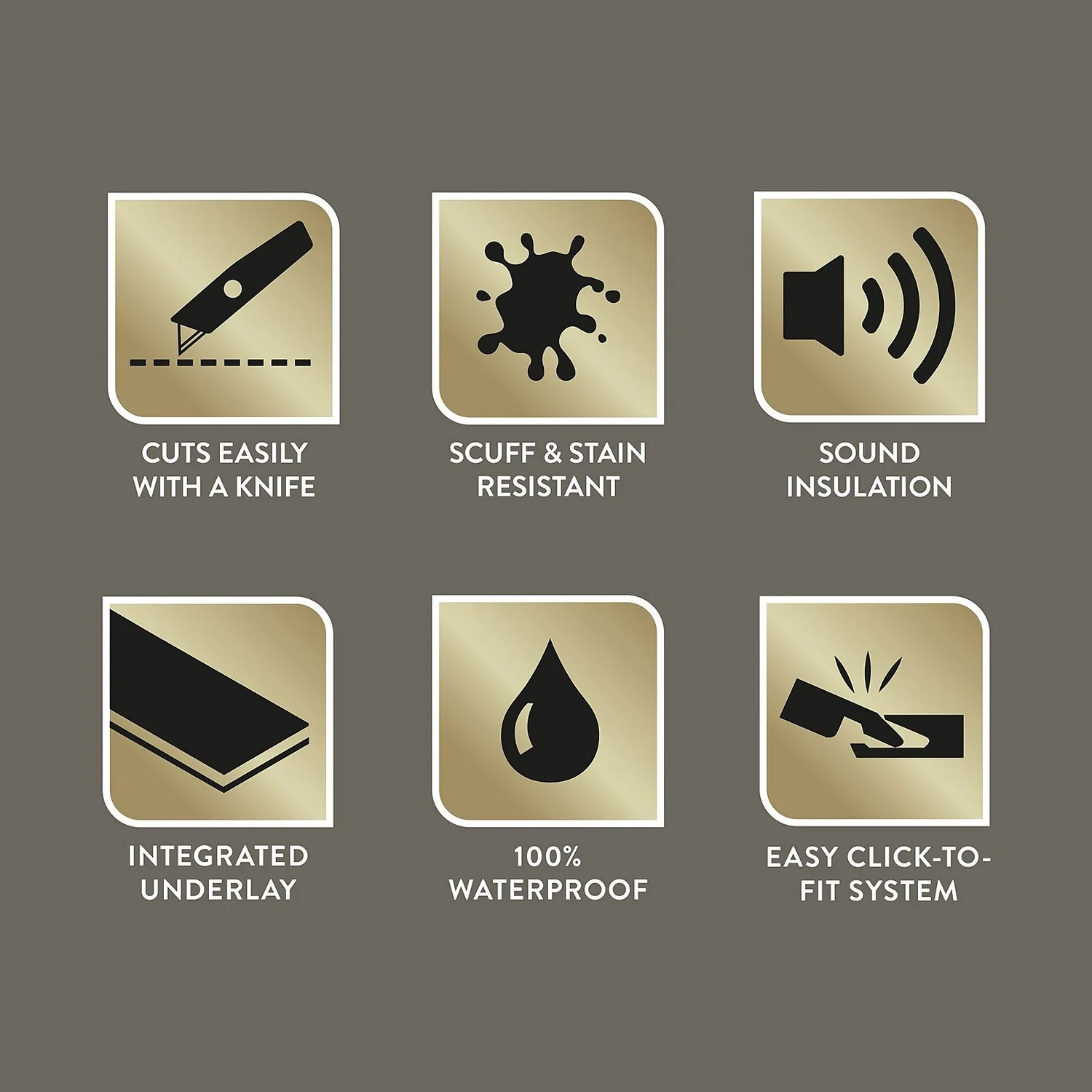 Kraus Herringbone Luxury Vinyl Floor Tile Sample - Langley Grey 3 Kraus Herringbone Luxury Vinyl Floor Tile Sample - Langley Grey - Image 3