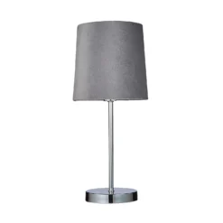 Paris Velvet Table Lamp - Grey -Cheap Deco Casa Store 13751359 1634969499107095