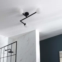 Hawkhill Bathroom Semi Flush Light - 3lt Black 11 Hawkhill Bathroom Semi Flush Light - 3lt Black -Cheap Deco Casa Store 13794230 5924957104688203