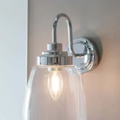 Ashbury Bathroom Wall Light - Chrome -Cheap Deco Casa Store 13794231 1624957105006686