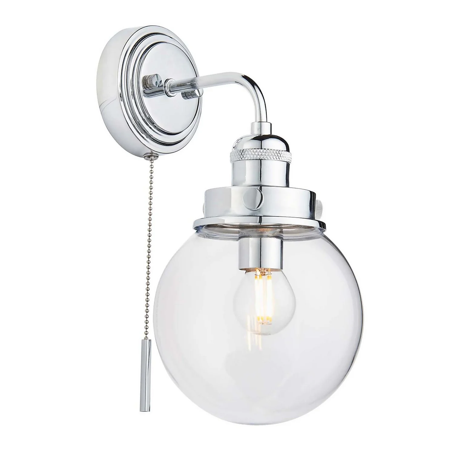 Cheswick Bathroom Wall Light - Chrome 2 Cheswick Bathroom Wall Light - Chrome - Image 2