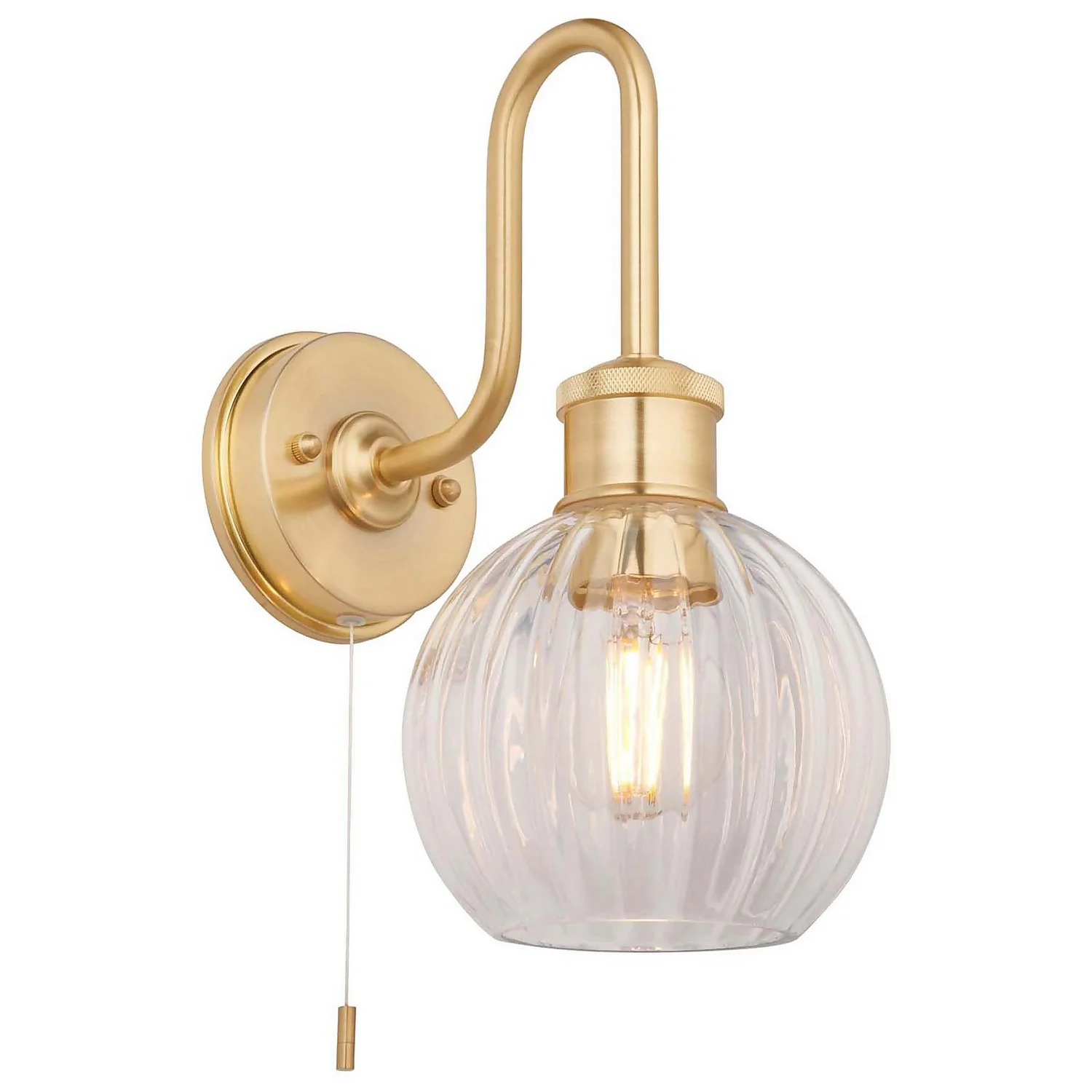 Setley Bathroom Wall Light - Brass 2 Setley Bathroom Wall Light - Brass - Image 2