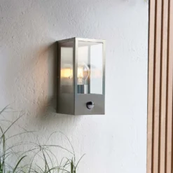 Oxford PIR Outdoor Wall Light - Stainless Steel -Cheap Deco Casa Store 13794245 1064957105638885