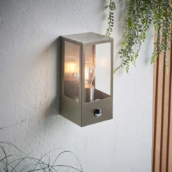 Oxford PIR Outdoor Wall Light - Stainless Steel -Cheap Deco Casa Store 13794245 1244957105406601