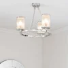 Easton Semi Flush Light - 3lt Nickel