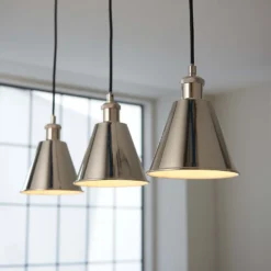 Rhinefield Pendant Light - 3lt Nickel -Cheap Deco Casa Store 13794260 1524957105008546