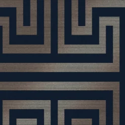 Next Metallic Greek Key Navy Wallpaper -Cheap Deco Casa Store 13827405 1044970041980696