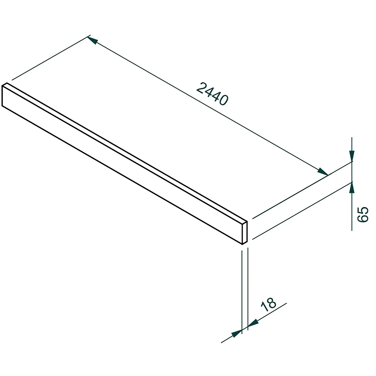 House Beautiful Plinth, Honest/Escape - Gloss White 3 House Beautiful Plinth, Honest/Escape - Gloss White - Image 3
