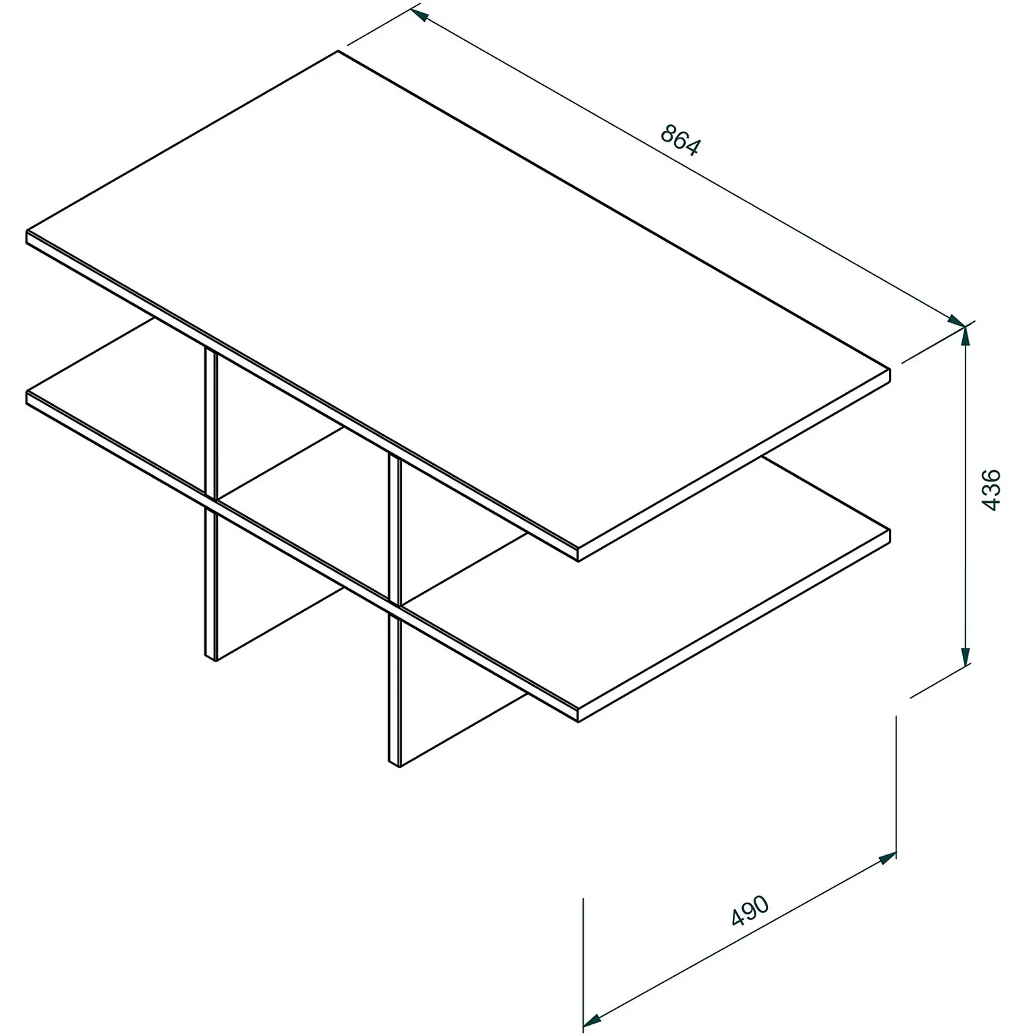 House Beautiful Internal Storage For Double Wardrobe, Pigeon Hole - Oak Effect 5 House Beautiful Internal Storage For Double Wardrobe, Pigeon Hole - Oak Effect - Image 5