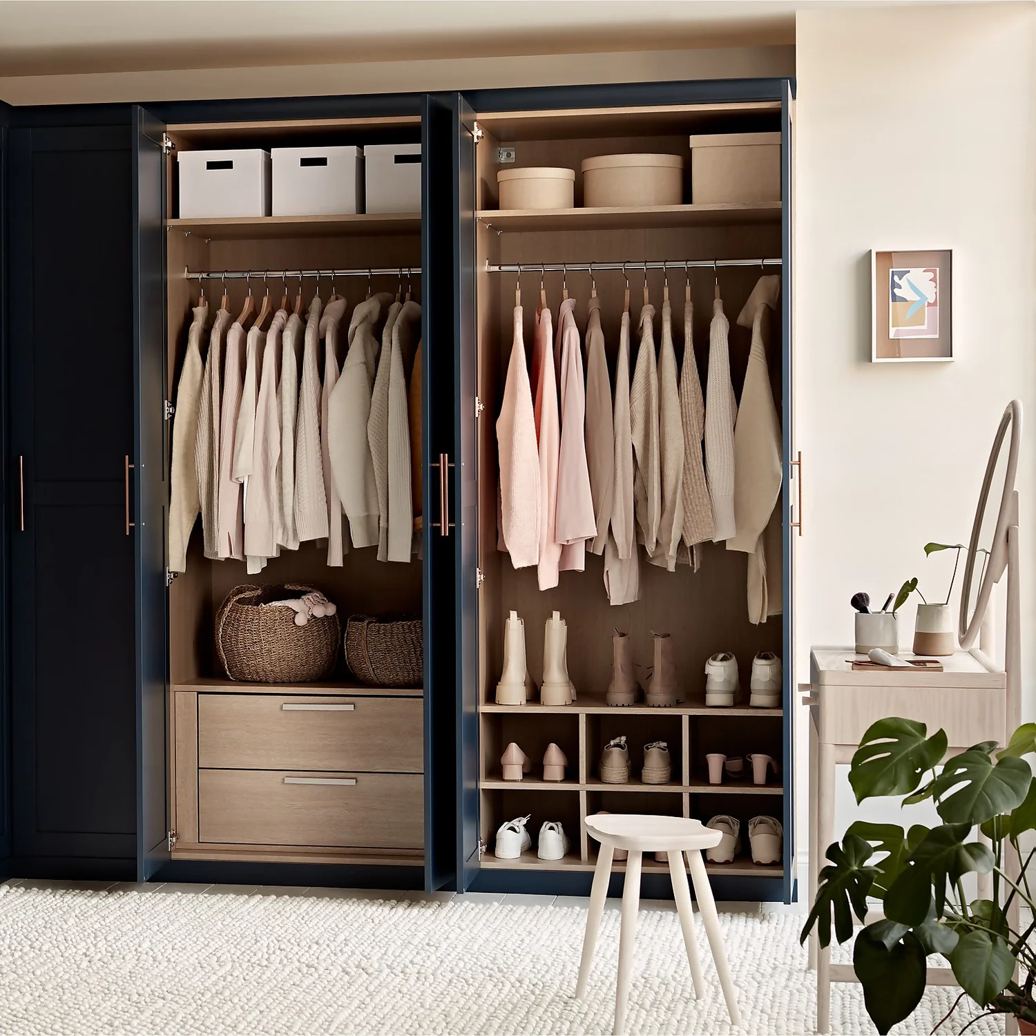 House Beautiful Internal Storage For Double Wardrobe, Pigeon Hole - Oak Effect 4 House Beautiful Internal Storage For Double Wardrobe, Pigeon Hole - Oak Effect - Image 4
