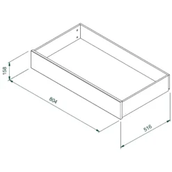 House Beautiful Double Wardrobe Internal Drawer - White 6 House Beautiful Double Wardrobe Internal Drawer - White -Cheap Deco Casa Store 13864387 1815005842755580