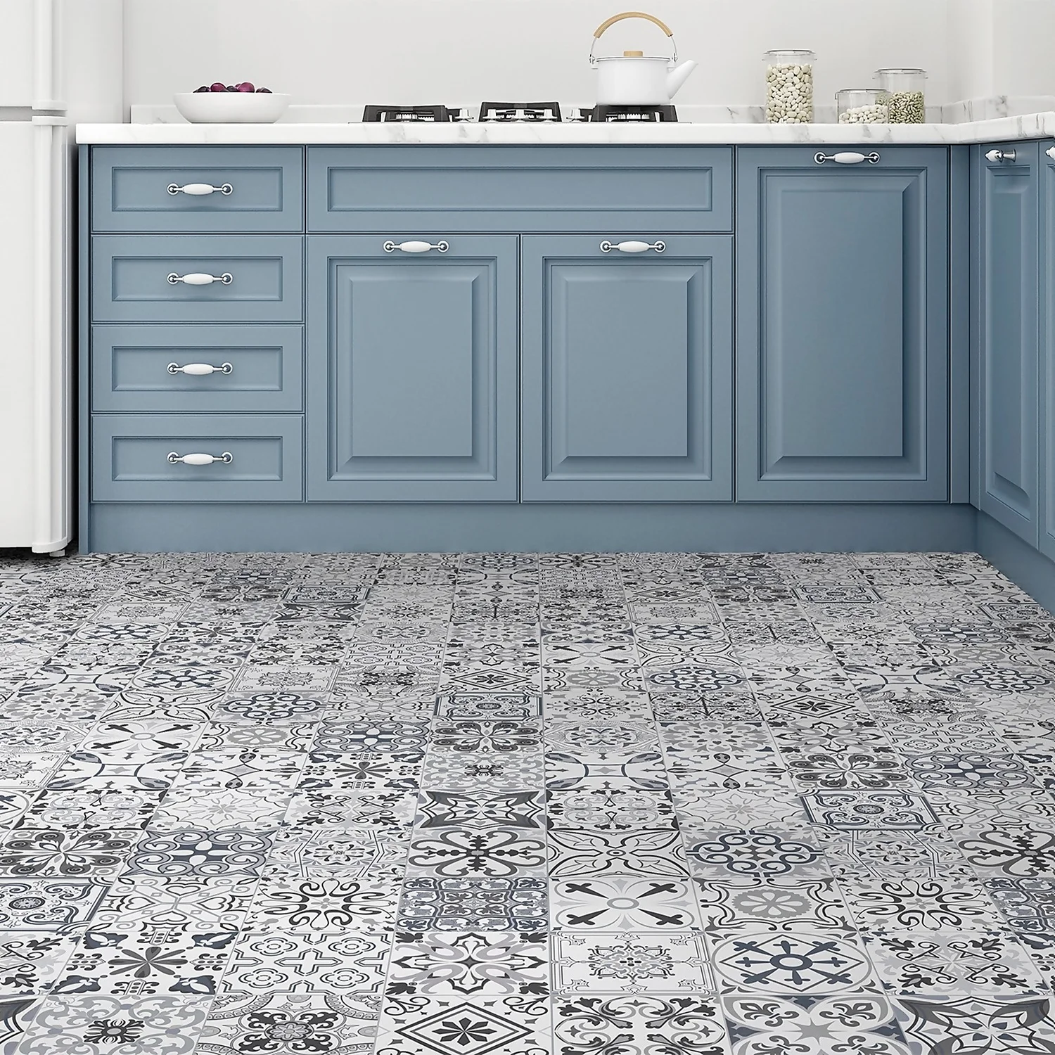 Marquis Mediterranean Black Porcelain Tile (Sample Only) - 100 X 130mm 3 Marquis Mediterranean Black Porcelain Tile (Sample Only) - 100 X 130mm - Image 3