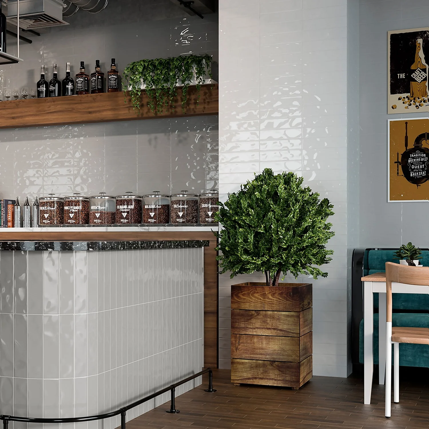 Marquis Ancien Neutral Porcelain Tile - 75 X 300mm 4 Marquis Ancien Neutral Porcelain Tile - 75 X 300mm - Image 4