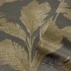 Belgravia Décor Alessia Leaf Textured Charcoal Wallpaper A4 Size Sample