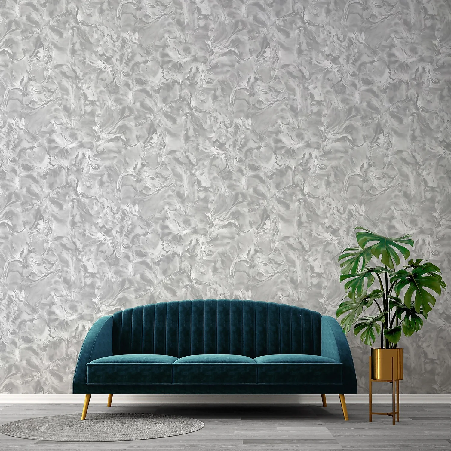 Belgravia Décor Lusso Gliltter Marble Textured Silver Wallpaper 2 Belgravia Décor Lusso Gliltter Marble Textured Silver Wallpaper - Image 2
