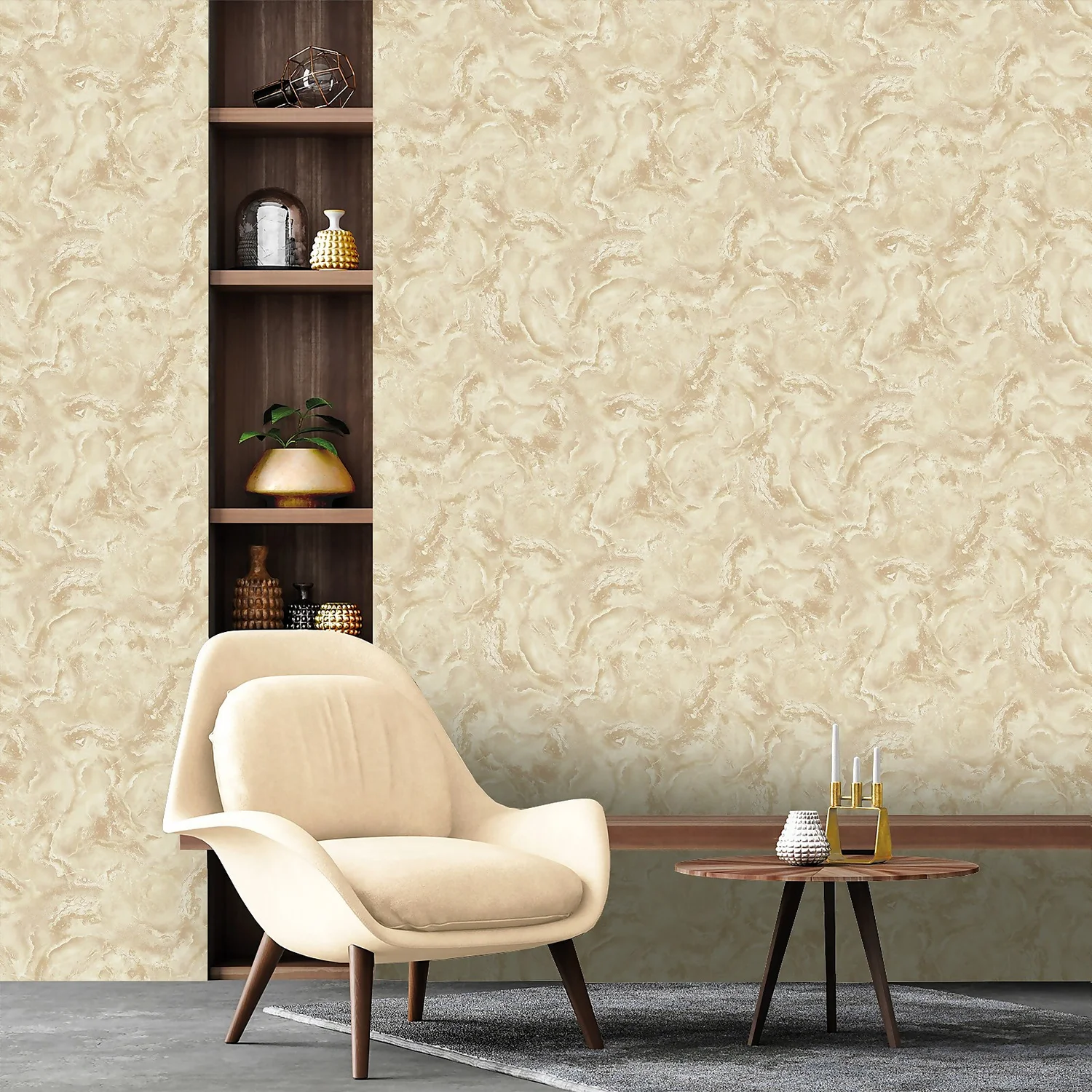 Belgravia Décor Marble Textured Gold Wallpaper 2 Belgravia Décor Marble Textured Gold Wallpaper - Image 2