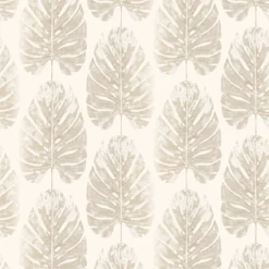Galerie Monstera Leaf Beige Wallpaper