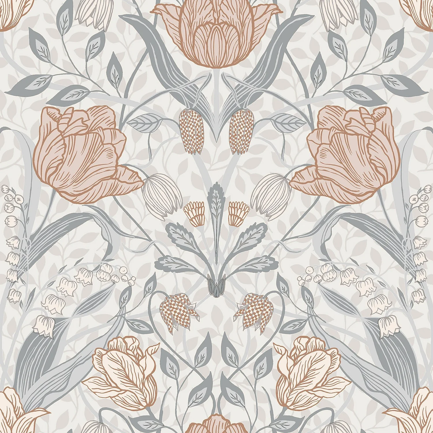 Galerie Tulip Damask Beige A4 Wallpaper Sample 1 Galerie Tulip Damask Beige A4 Wallpaper Sample
