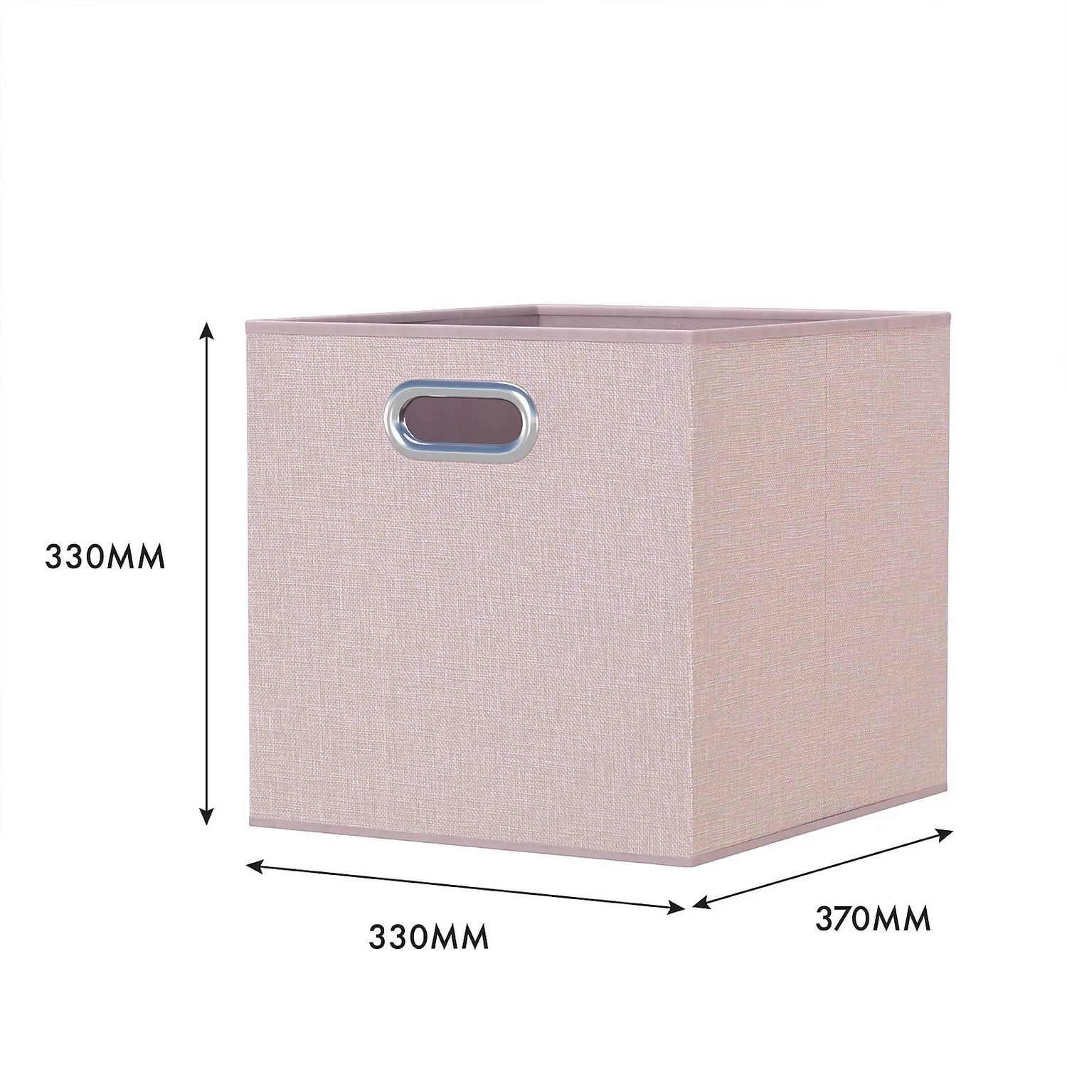 Clever Cube Fabric Insert - Set Of 2 - Blush Pink 5 Clever Cube Fabric Insert - Set Of 2 - Blush Pink - Image 5