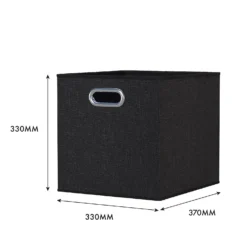 Clever Cube Fabric Insert - Set Of 2 - Woven Pepper 9 Clever Cube Fabric Insert - Set Of 2 - Woven Pepper -Cheap Deco Casa Store 13911401 1444981913042289