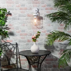 Kew Curved Arm E27 Outdoor Wall Light - Ivory -Cheap Deco Casa Store 13924366 5944980108291303