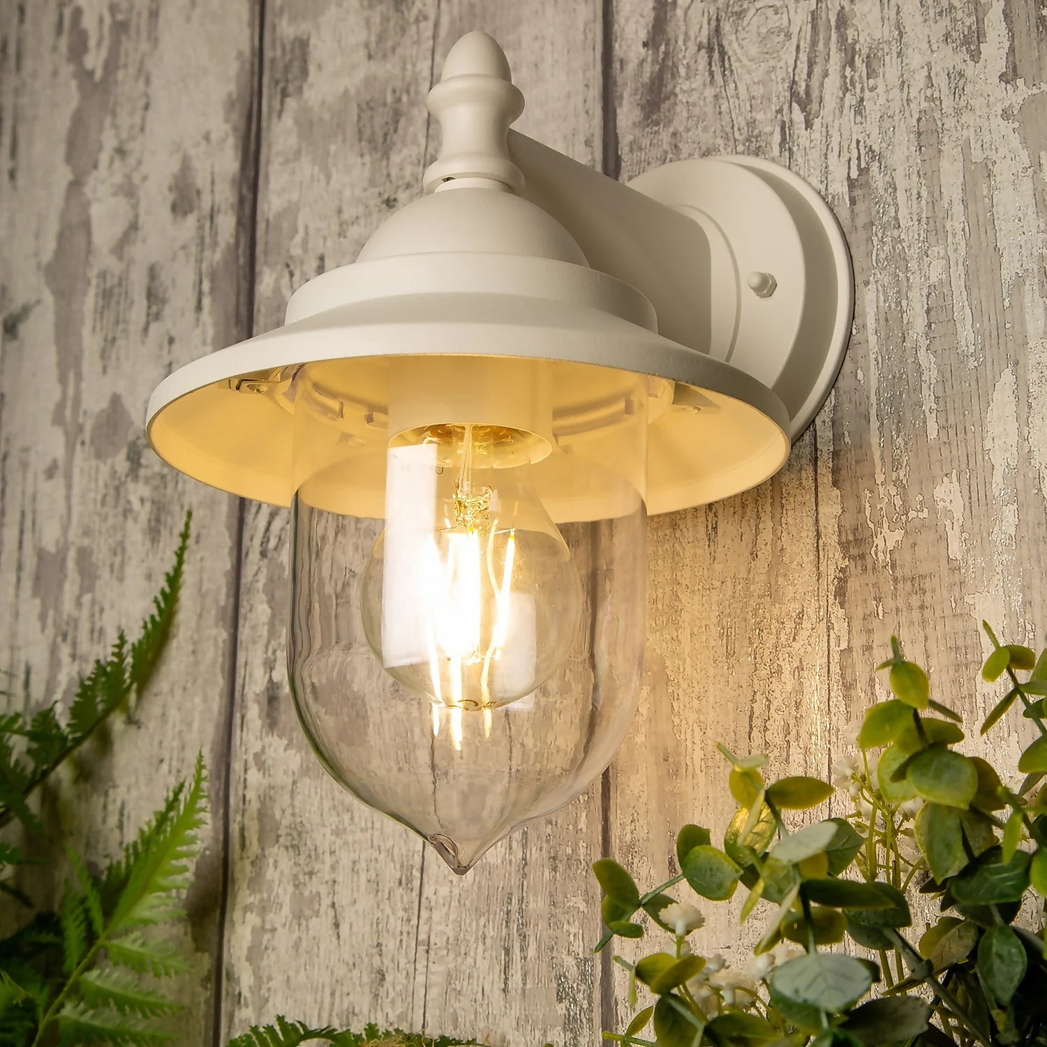 Leek Mini Fisherman's Outdoor Lantern - Ivory 1 Leek Mini Fisherman's Outdoor Lantern - Ivory