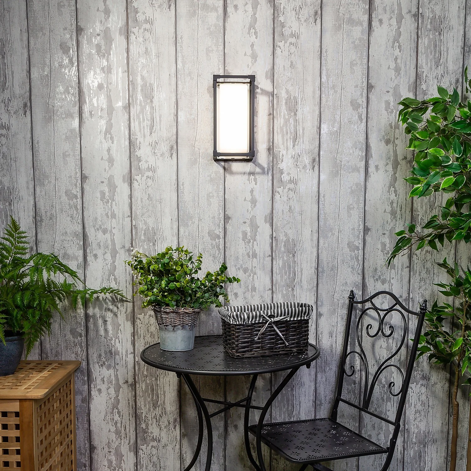 Pessac 18w LED Outdoor Box Lantern (IP54) - Black 1 Pessac 18w LED Outdoor Box Lantern (IP54) - Black