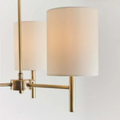 Kari 3 Light Semi Flush Ceiling Light - Brass -Cheap Deco Casa Store 13938479 1624981960589733