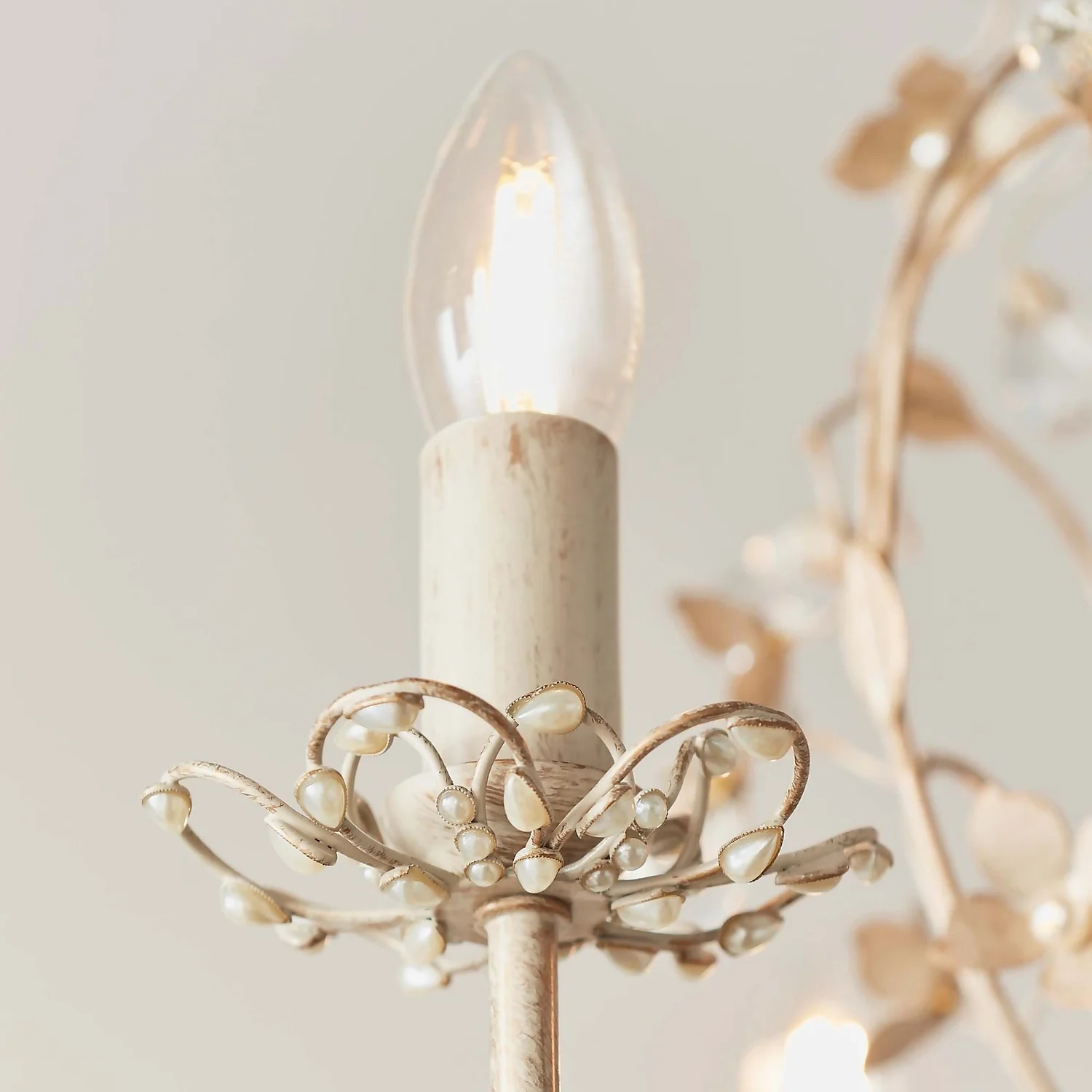 Isabel 3 Light Pendant Light - Cream 6 Isabel 3 Light Pendant Light - Cream - Image 6