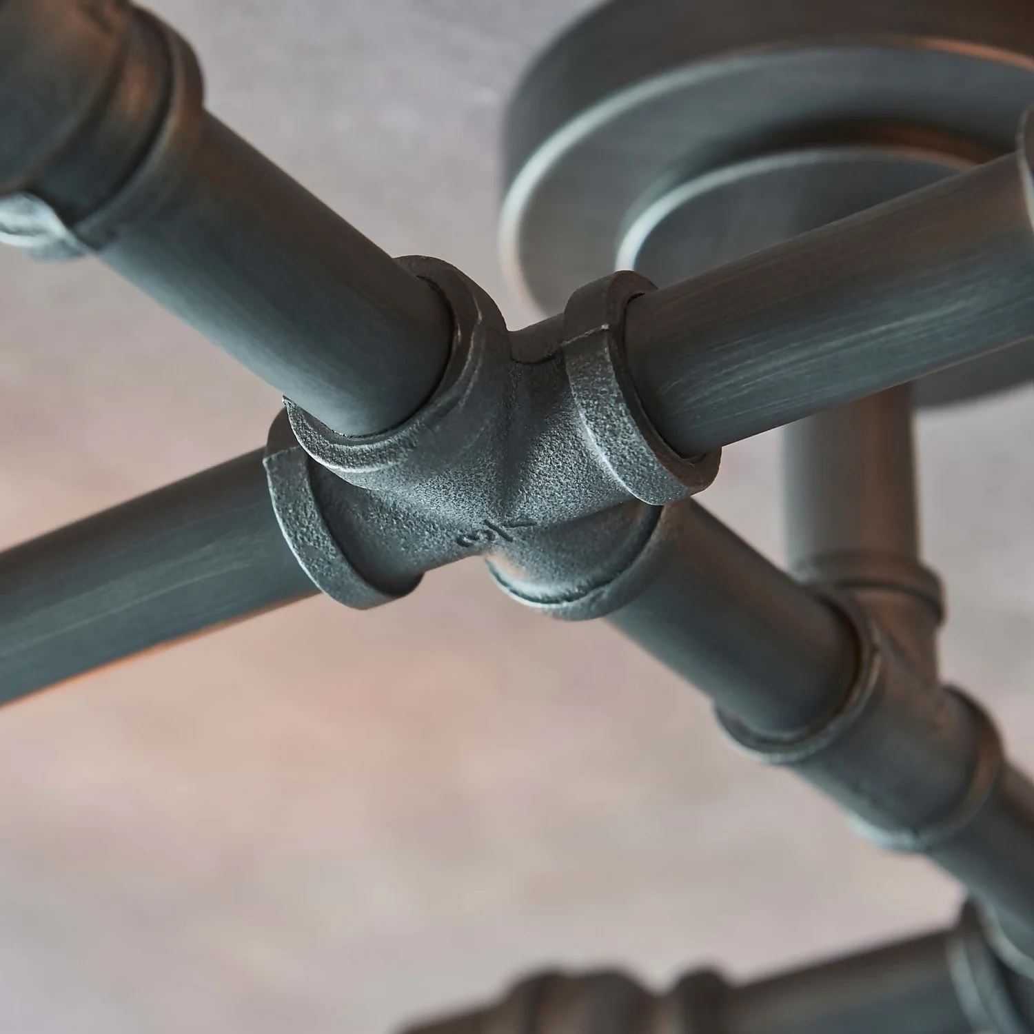 Gabe 6 Light Semi Flush Ceiling Light - Pewter 7 Gabe 6 Light Semi Flush Ceiling Light - Pewter - Image 7