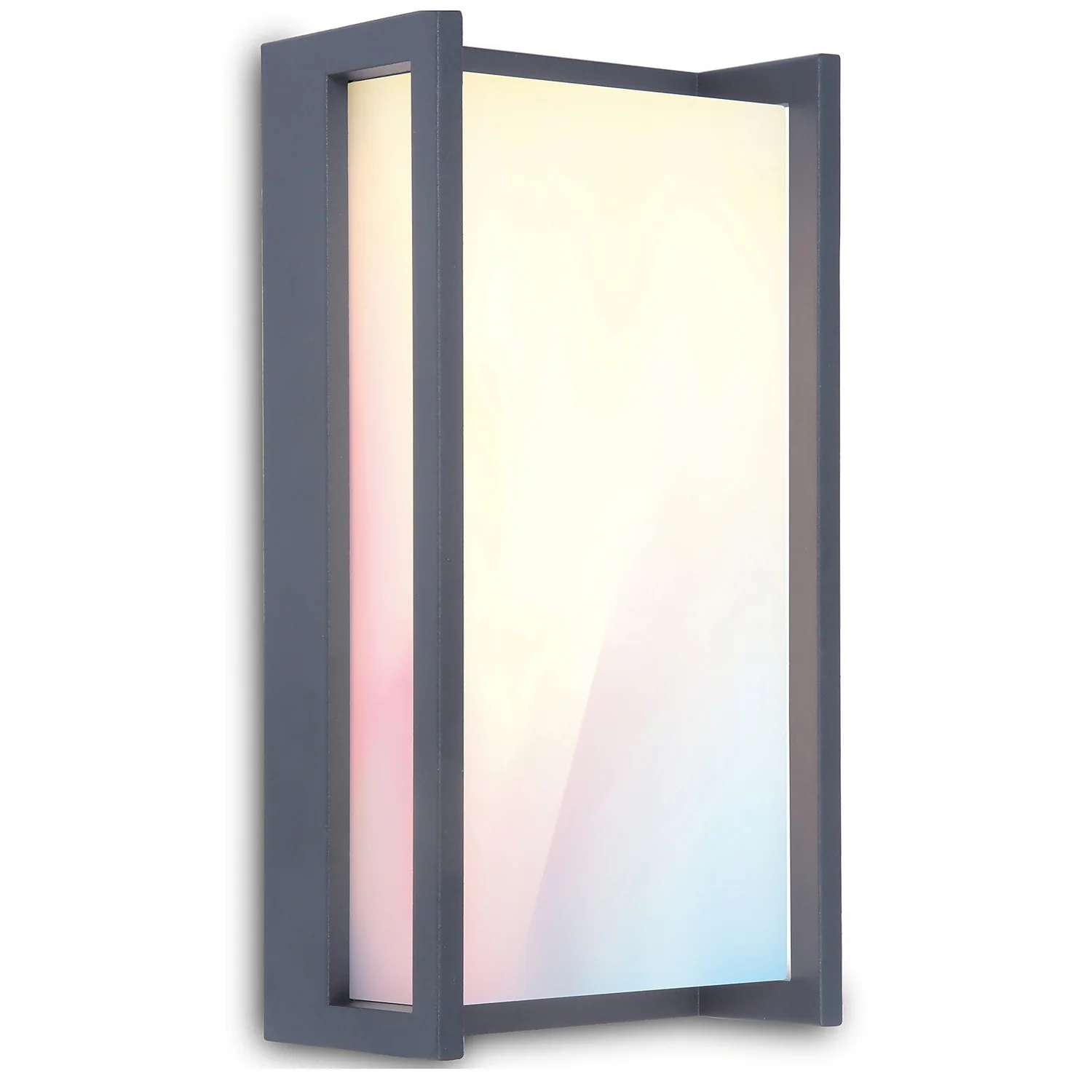 Lutec Qubo RGB LED Outdoor Wall Light With Lutec Connect Technology - Anthracite 2 Lutec Qubo RGB LED Outdoor Wall Light With Lutec Connect Technology - Anthracite - Image 2