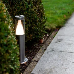 Lutec Virgo LED Outdoor Bollard Light - Stainless Steel -Cheap Deco Casa Store 13950220 1485009445238155