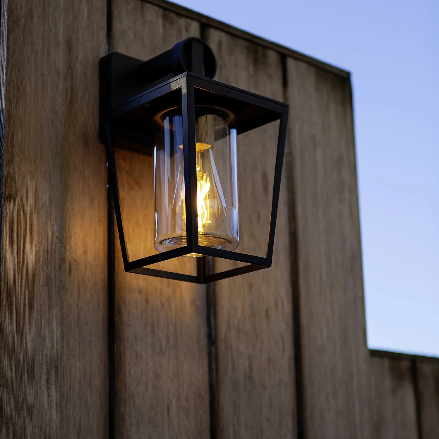 Lutec West E27 Outdoor Wall Lantern - Black 3 Lutec West E27 Outdoor Wall Lantern - Black - Image 3