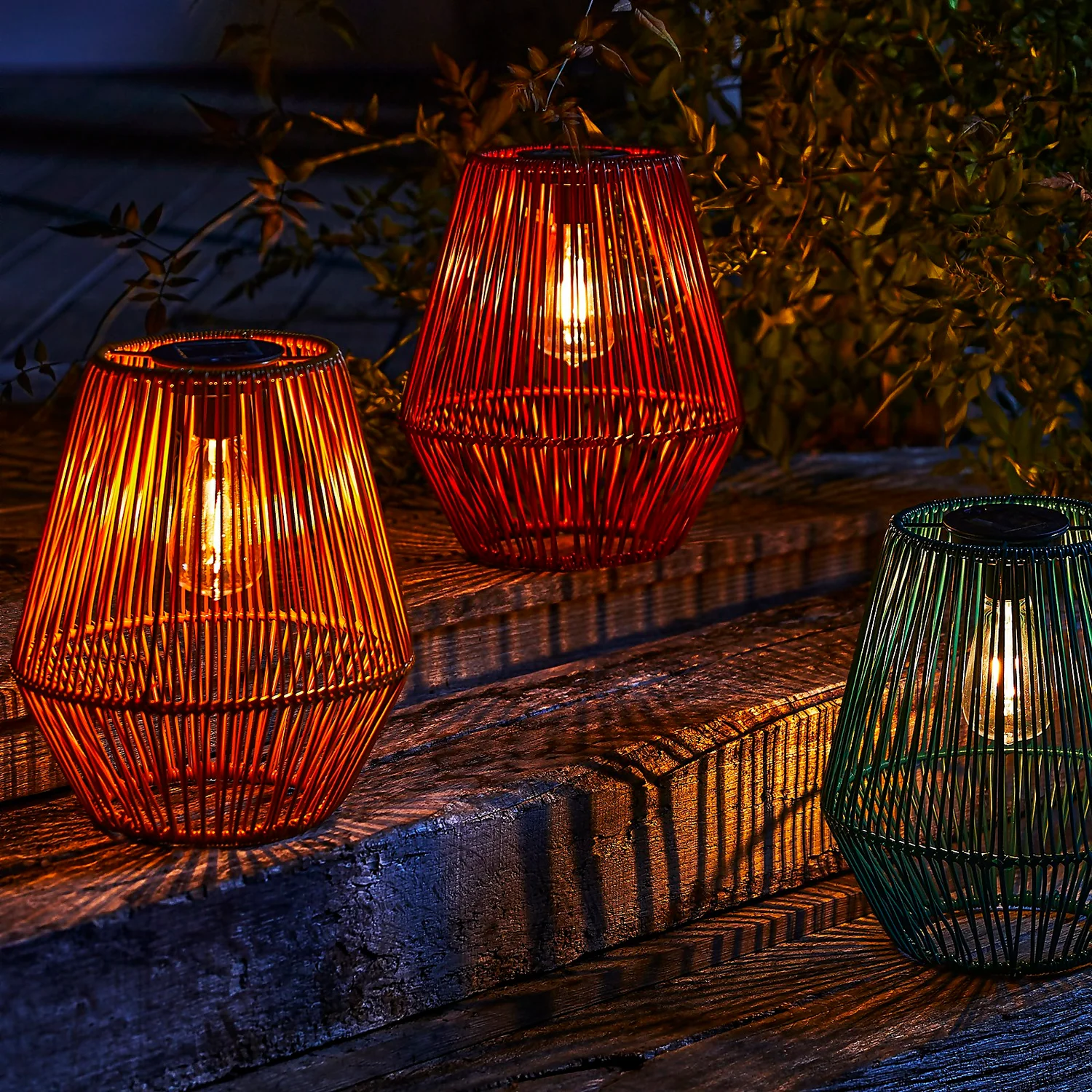 Homebase Edit Solar Rope Lantern - 30cm (Assorted Colours) 1 Homebase Edit Solar Rope Lantern - 30cm (Assorted Colours)
