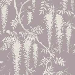 Next Wisteria Trails Mauve Wallpaper