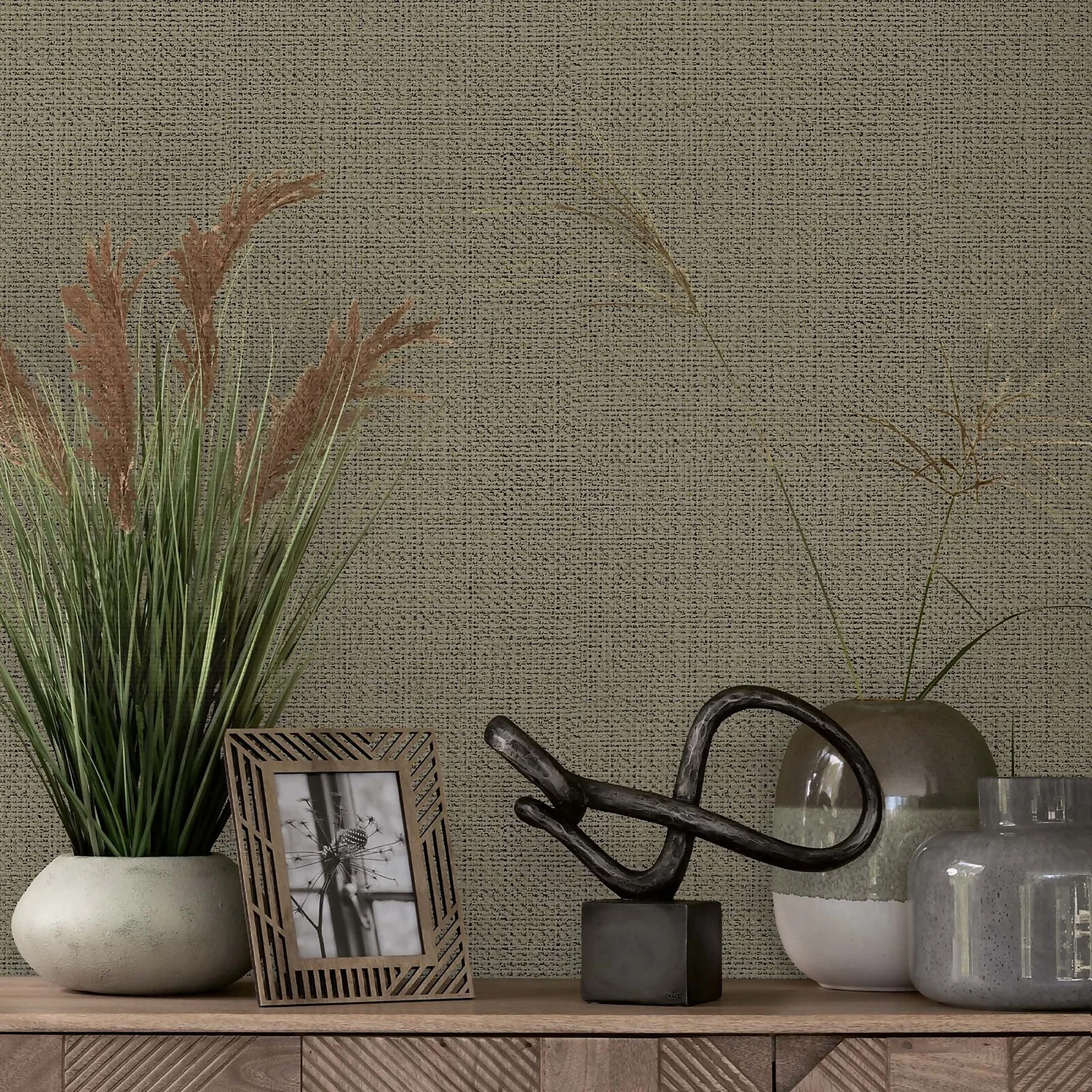 Next Linen Weave Neutral Wallpaper 2 Next Linen Weave Neutral Wallpaper - Image 2