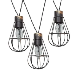 Homebase Edit 10 Metal Solar Cage Lights -Cheap Deco Casa Store 13964414 9385042047502493